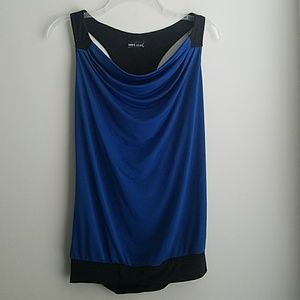 Super cute royal blue top with racer back